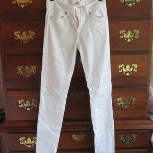 JB Just Black Size 25 White Jeans Made in USA Style-M# BP982WHT